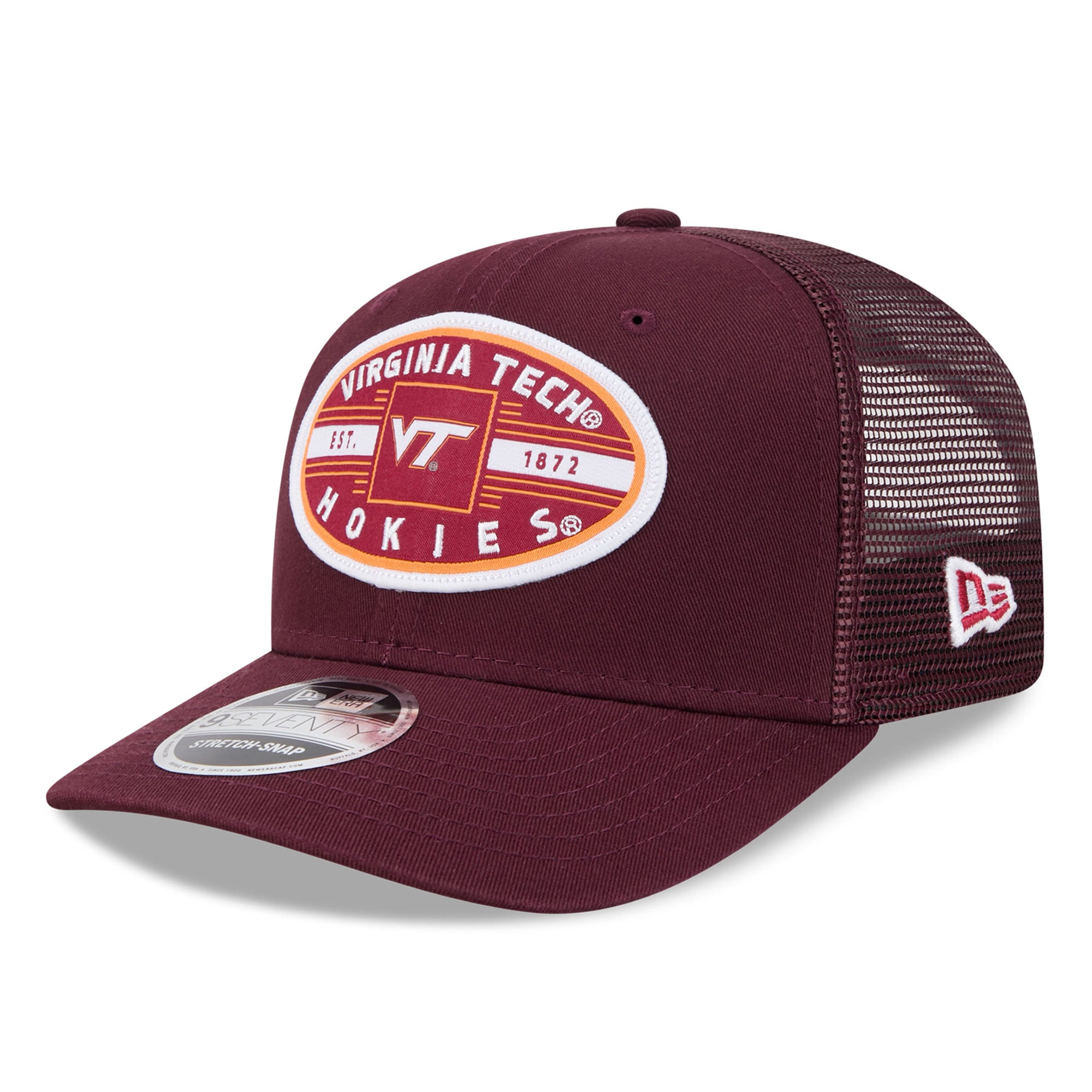 Unisex New Era  Maroon Virginia Tech Hokies Inline Patch 9SEVENTY Trucker Adjustable Hat