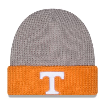 Unisex New Era Gray/Tennessee Orange Tennessee Volunteers Cuffed Waffle Knit Hat