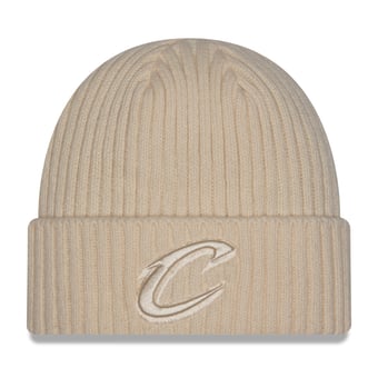 Men's New Era Cream Cleveland Cavaliers Color Pack Cuffed Knit Hat