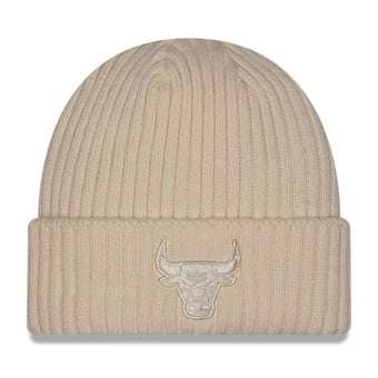 Men's New Era Cream Chicago Bulls Color Pack Cuffed Knit Hat
