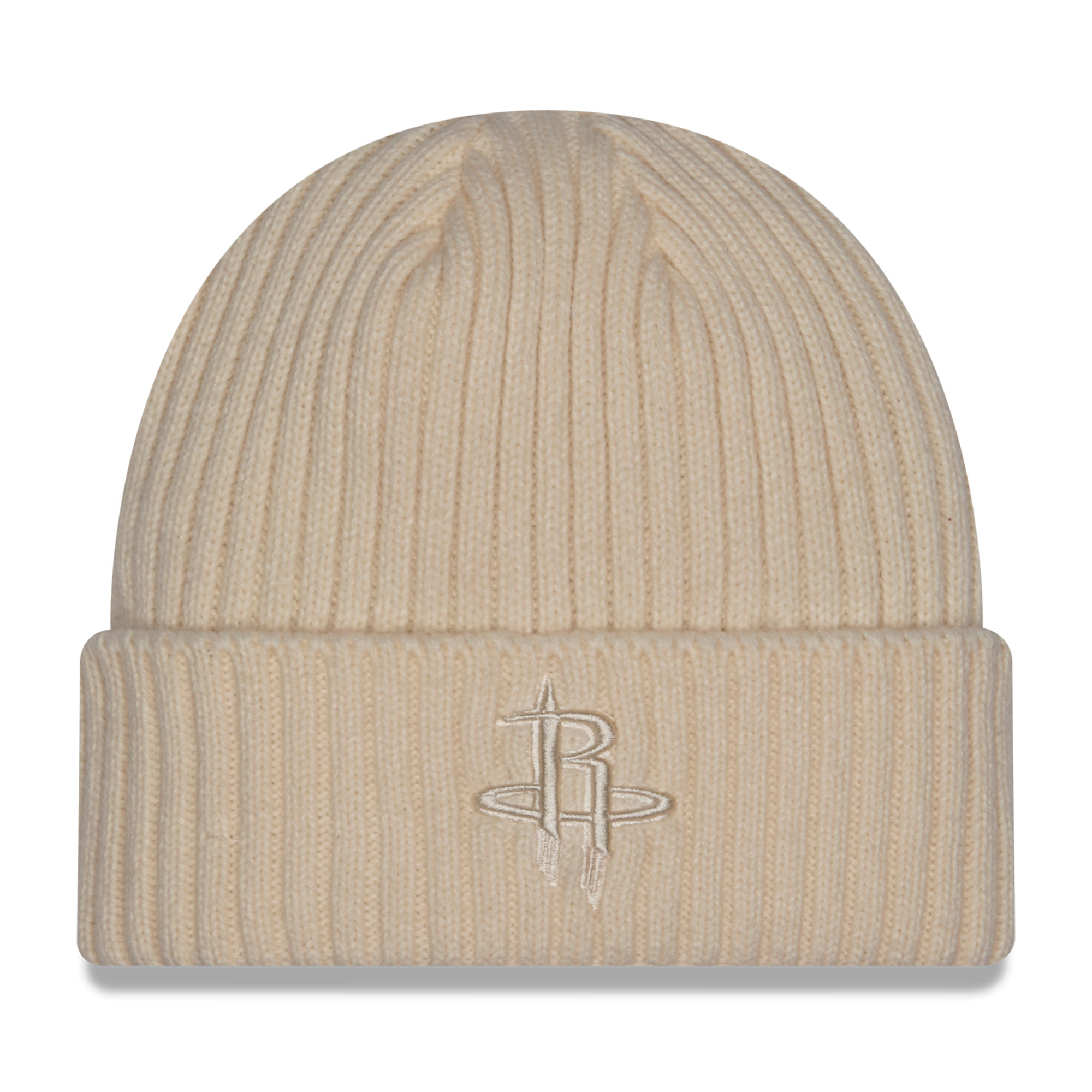 Men's New Era Cream Houston Rockets Color Pack Cuffed Knit Hat