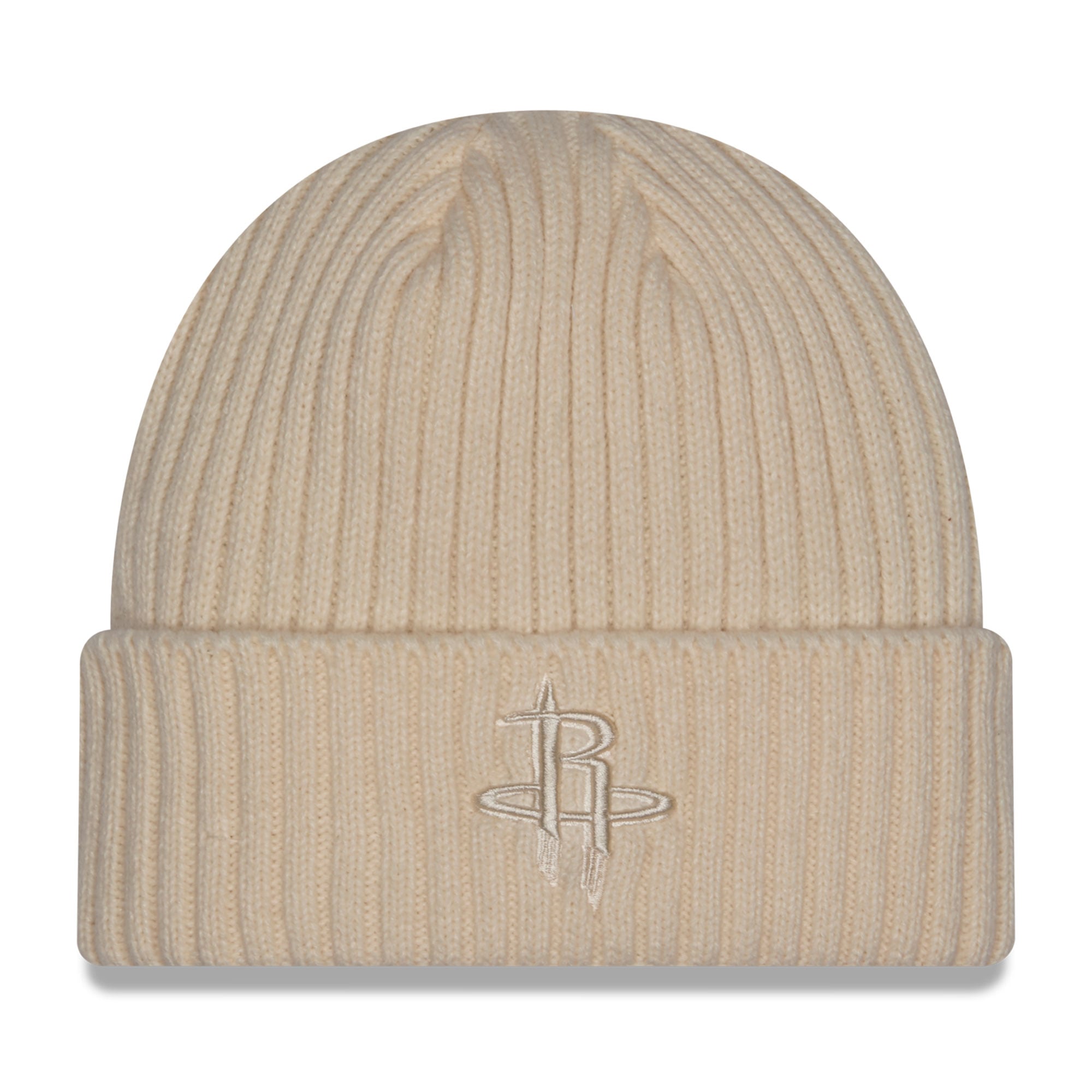Men's New Era Cream Houston Rockets Color Pack Cuffed Knit Hat