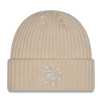 Men's New Era Cream Phoenix Suns Color Pack Cuffed Knit Hat