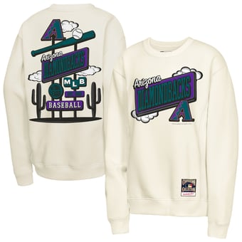 Youth Mitchell & Ness Natural Arizona Diamondbacks Retro Billboard Sweatshirt