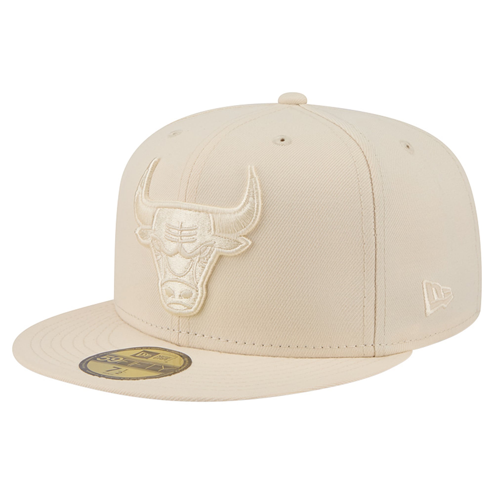 Men's New Era Cream Chicago Bulls Color Pack 59FIFTY Fitted Hat