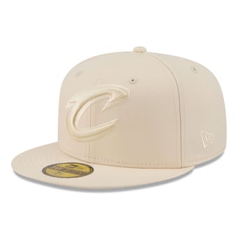 Men's New Era Cream Cleveland Cavaliers Color Pack 59FIFTY Fitted Hat