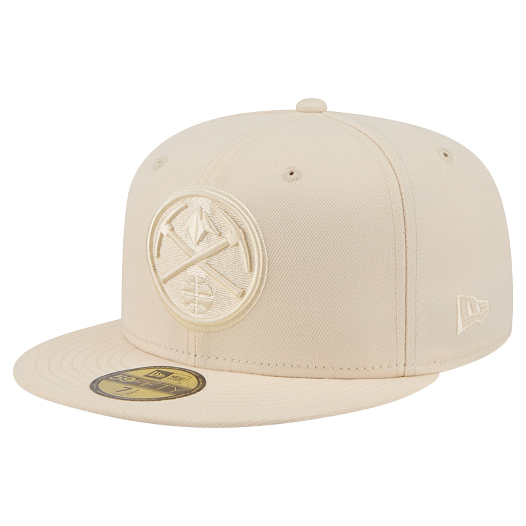 Men's New Era Cream Denver Nuggets Color Pack 59FIFTY Fitted Hat