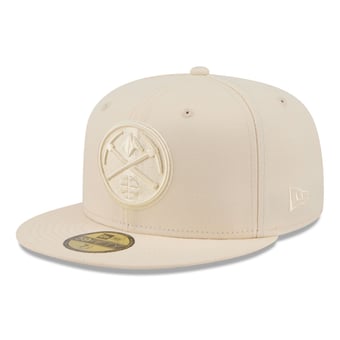 Men's New Era Cream Denver Nuggets Color Pack 59FIFTY Fitted Hat