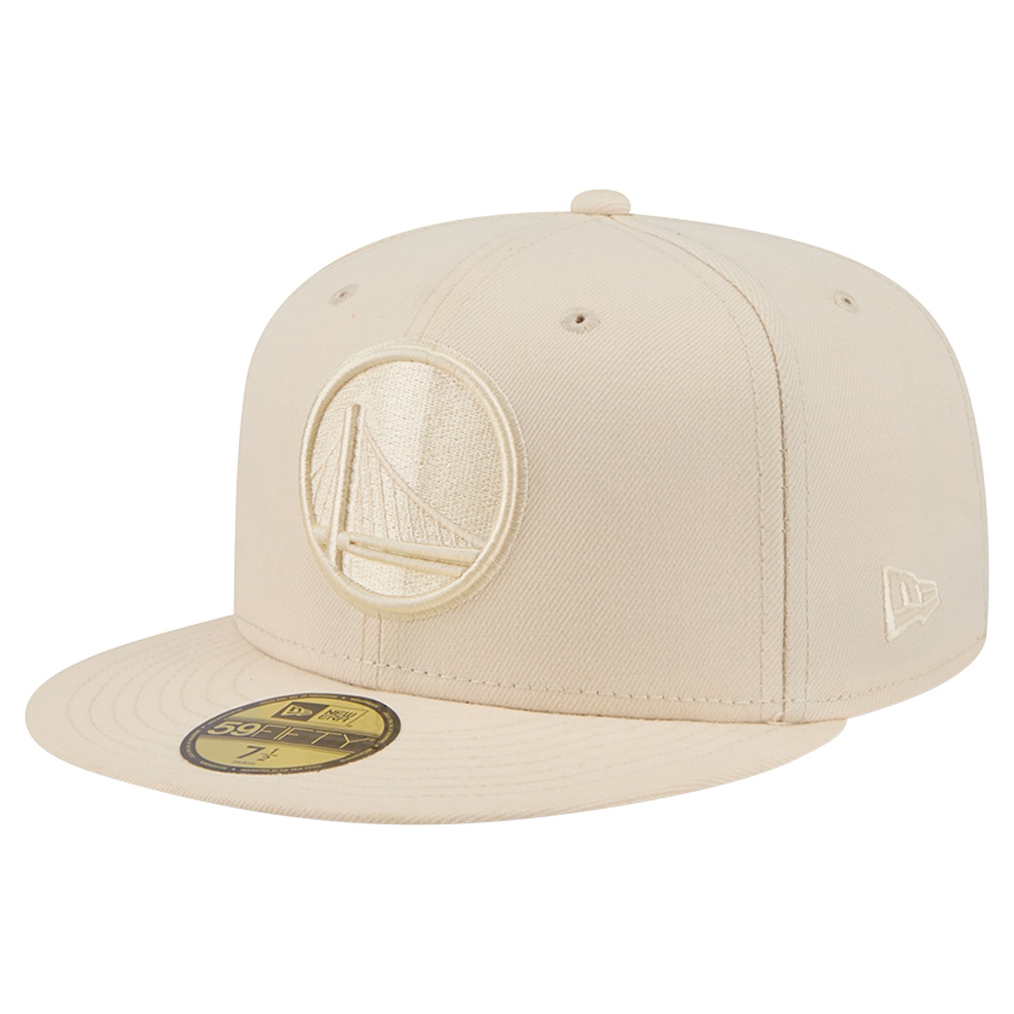 Men's New Era Cream Golden State Warriors Color Pack 59FIFTY Fitted Hat