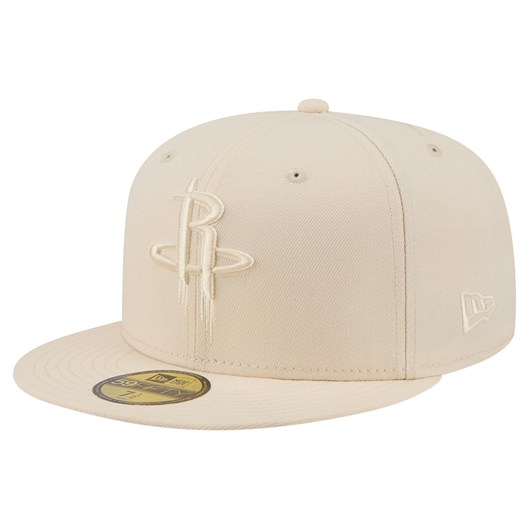 Men's New Era Cream Houston Rockets Color Pack 59FIFTY Fitted Hat