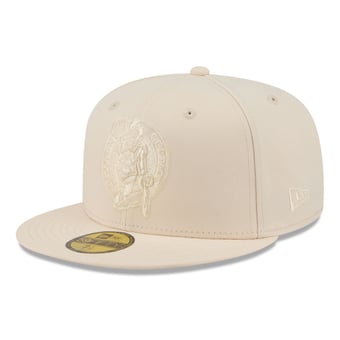 Men's New Era Cream Boston Celtics Color Pack 59FIFTY Fitted Hat