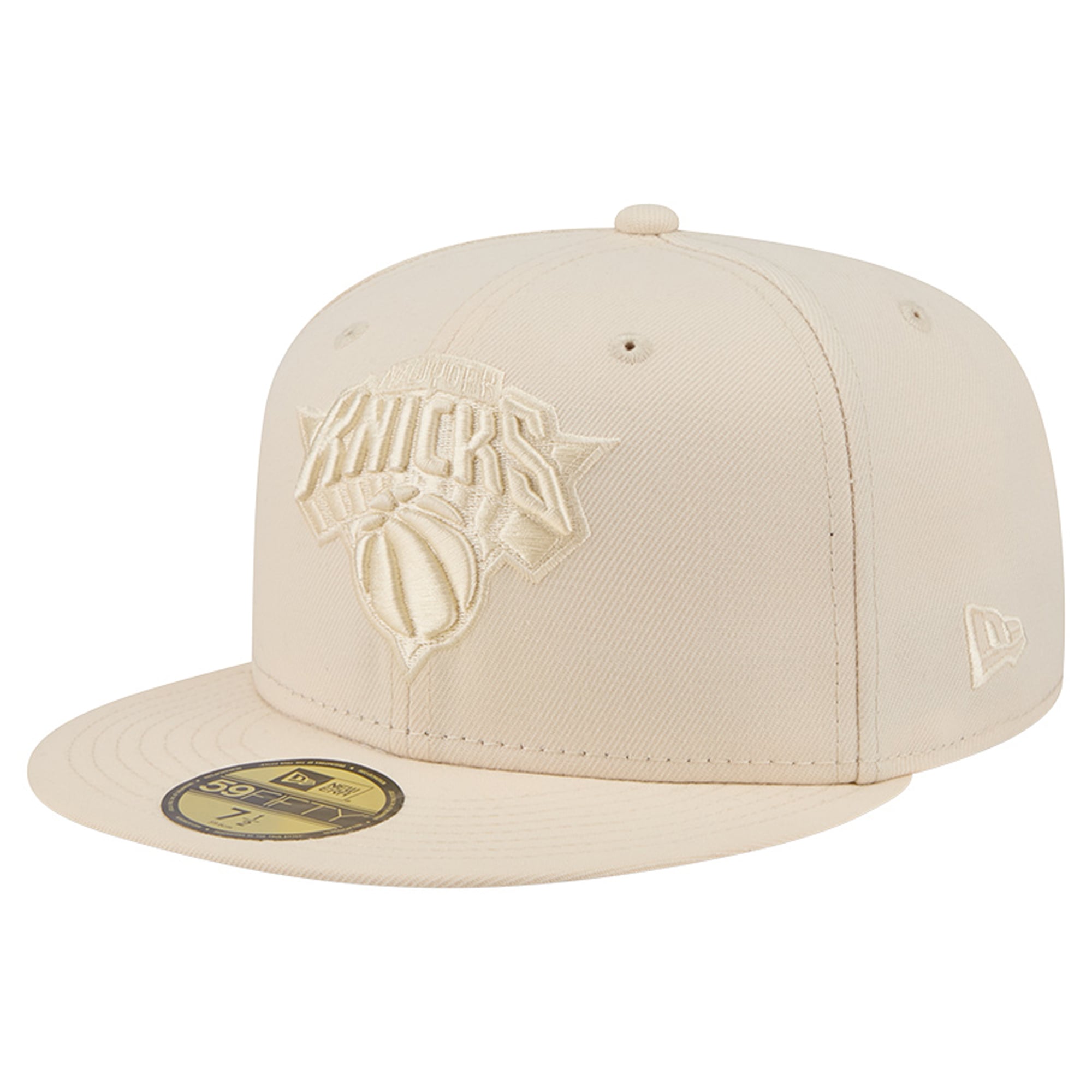 Men's New Era Cream New York Knicks Color Pack 59FIFTY Fitted Hat