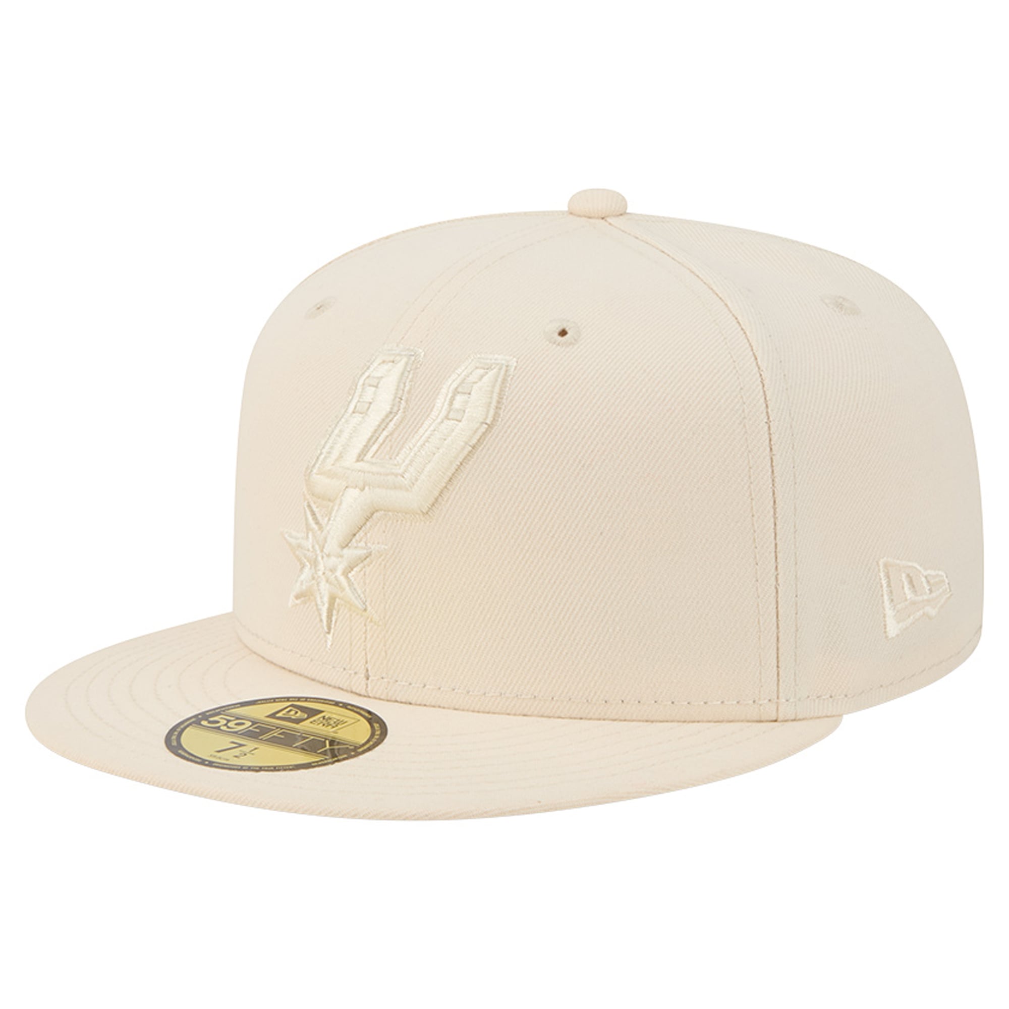 Men's New Era Cream San Antonio Spurs Color Pack 59FIFTY Fitted Hat