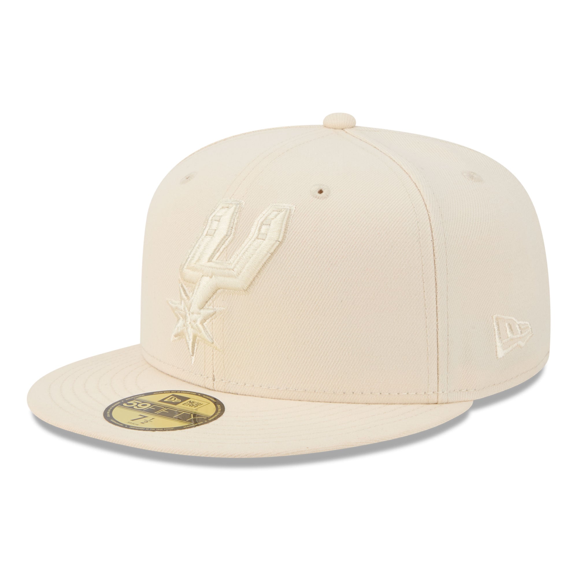 Men's New Era Cream San Antonio Spurs Color Pack 59FIFTY Fitted Hat