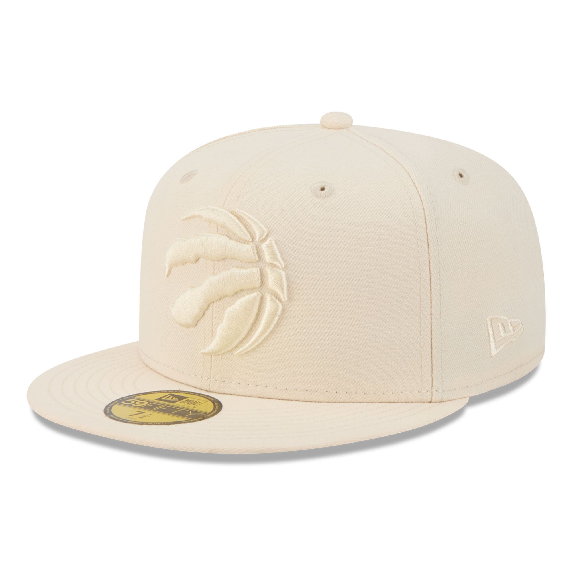 Men's New Era Cream Toronto Raptors Color Pack 59FIFTY Fitted Hat
