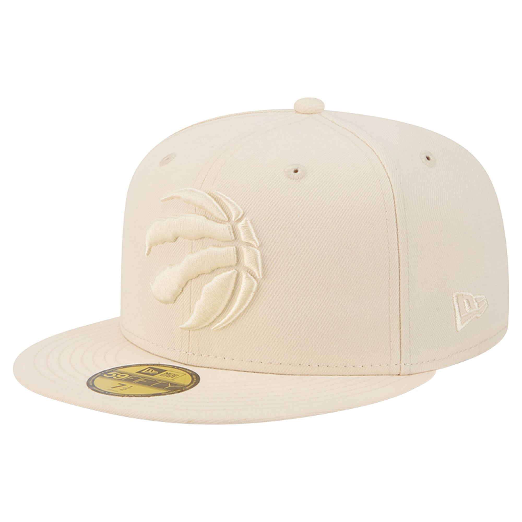 Men's New Era Cream Toronto Raptors Color Pack 59FIFTY Fitted Hat