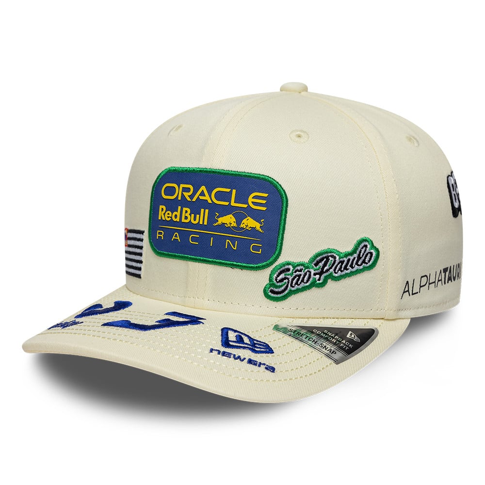 Men's New Era Cream Red Bull Racing Sao Paulo Grand Prix 9SEVENTY Adjustable Hat