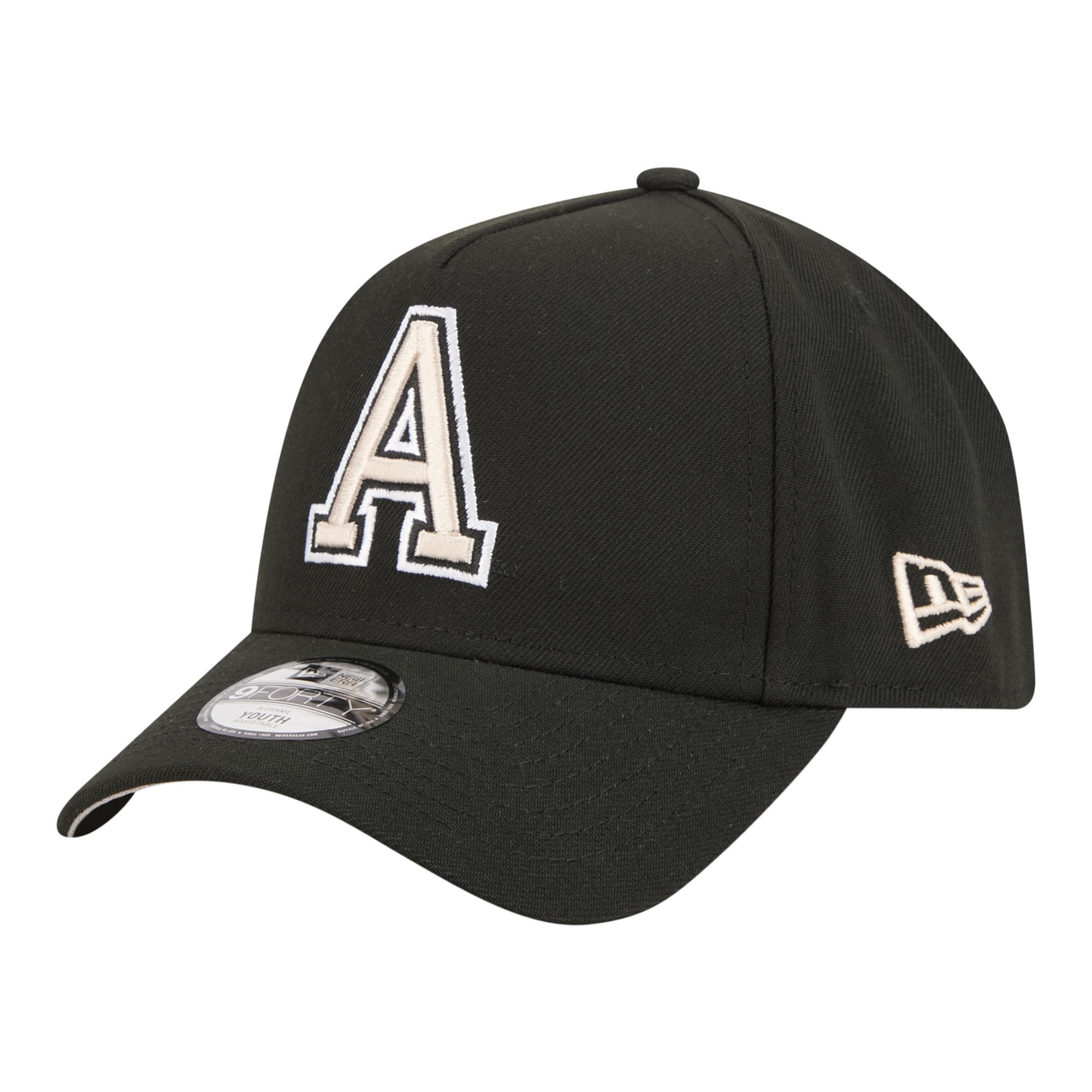 Youth New Era Black Army Black Knights 9FORTY A-Frame Adjustable Hat