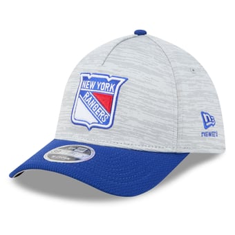 Men's New Era Gray/Blue New York Rangers Digi Tech 39THIRTY A-Frame Stretch Hat