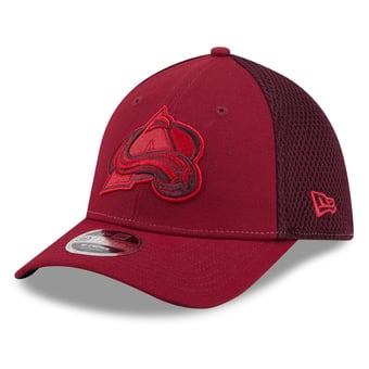 Men's New Era Burgundy Colorado Avalanche Neo Mesh 39THIRTY M-Crown Stretch Hat