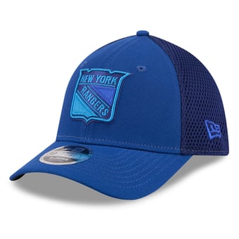 Men's New Era Blue New York Rangers Neo Mesh 39THIRTY M-Crown Stretch Hat