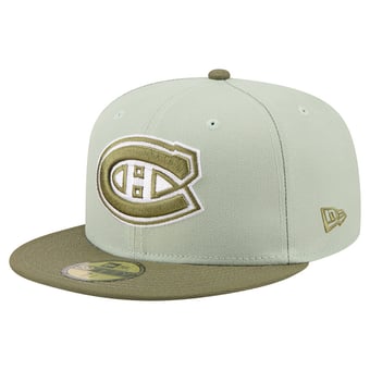 Men's New Era Sage Green/Olive Montreal Canadiens Color Pack 59FIFTY Fitted Hat