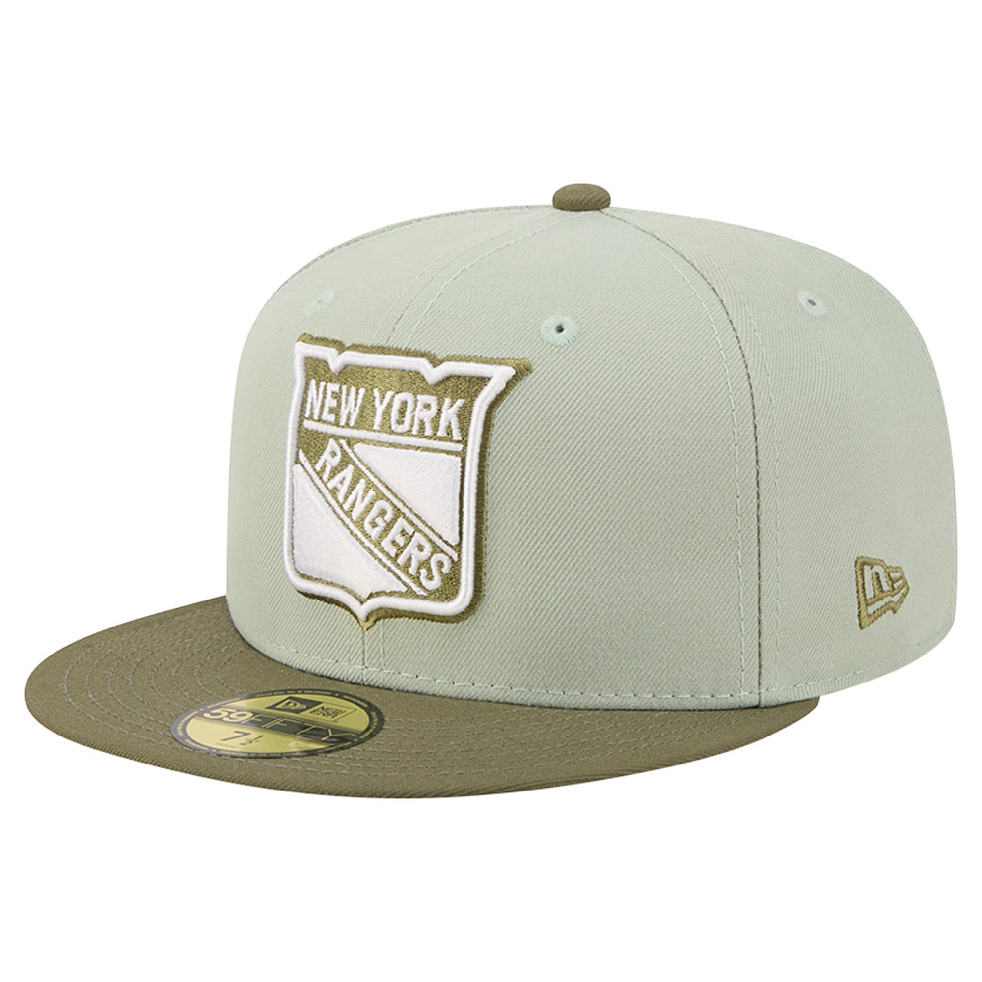 Men's New Era Sage Green/Olive New York Rangers Color Pack 59FIFTY Fitted Hat