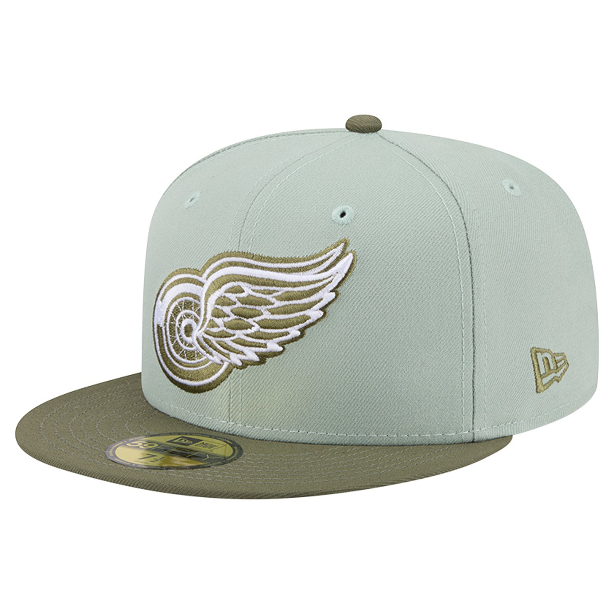 Men's New Era Sage Green/Olive Detroit Red Wings Color Pack 59FIFTY Fitted Hat