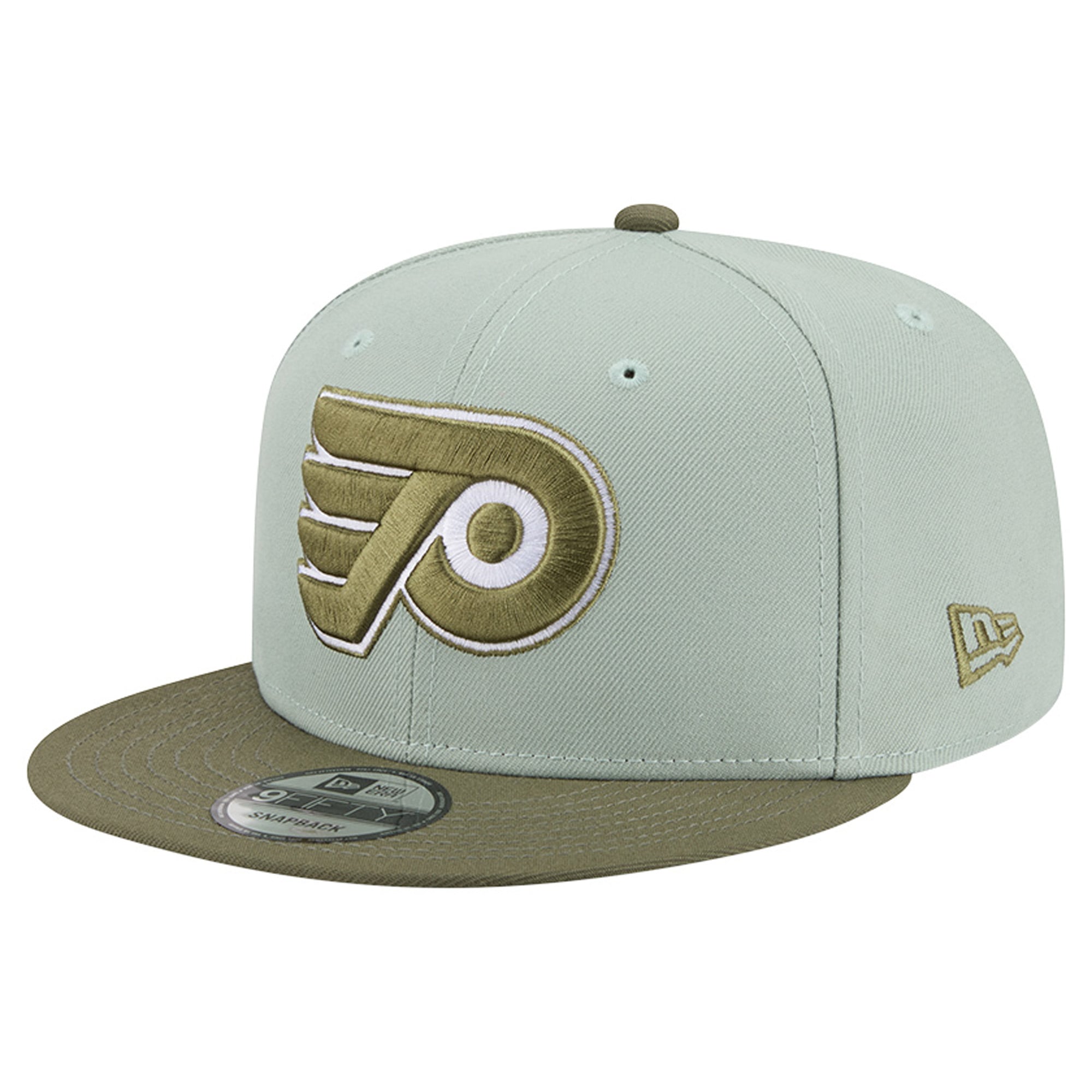 Men's New Era Sage Green/Olive Philadelphia Flyers Color Pack 9FIFTY Snapback Hat