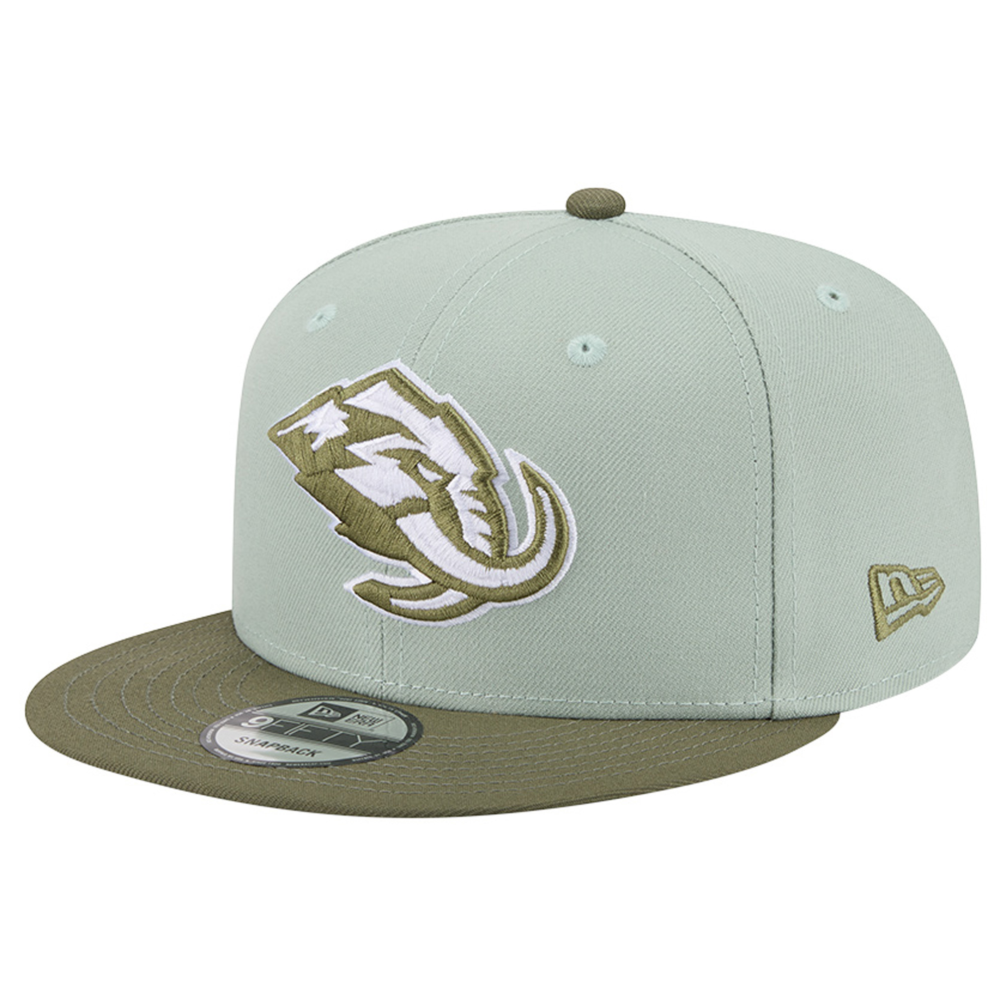 Men's New Era Sage Green/Olive Utah Mammoth Color Pack 9FIFTY Snapback Hat