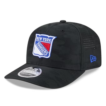 Men's New Era Black New York Rangers Camo 9SEVENTY Perforated Adjustable Hat