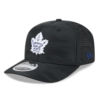 Men's New Era Black Toronto Maple Leafs Camo 9SEVENTY Perforated Adjustable Hat