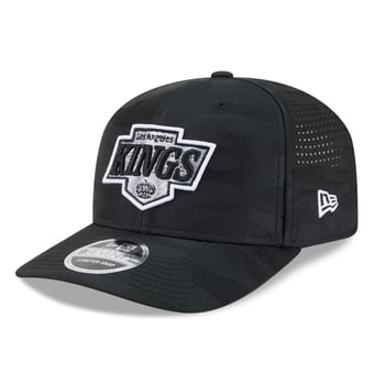 Men's New Era Black Los Angeles Kings Camo 9SEVENTY Perforated Adjustable Hat