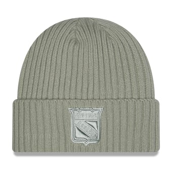 Men's New Era Sage Green New York Rangers Color Pack Cuffed Knit Hat