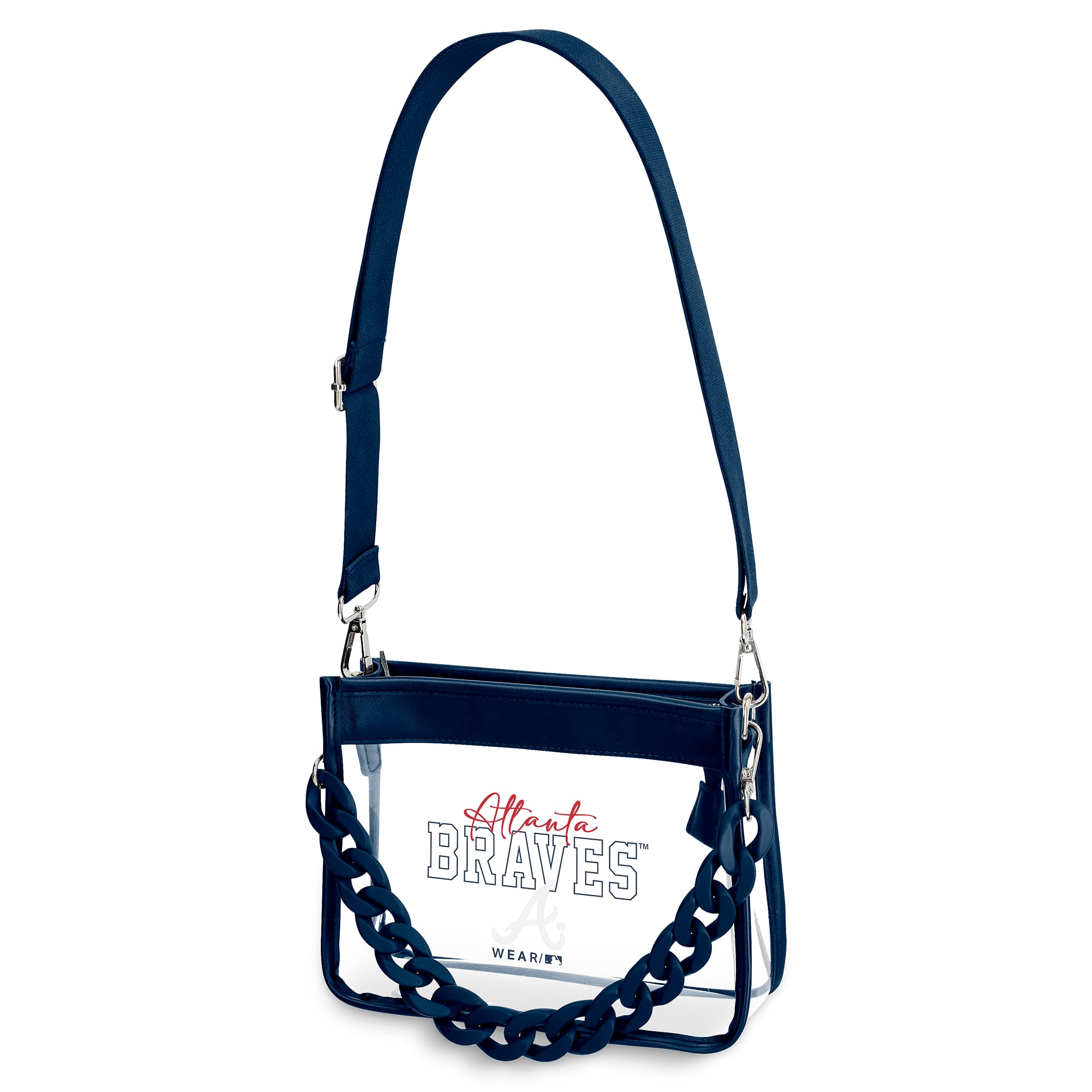 WEAR by Erin Andrews  Atlanta Braves Plastic Chain Mini Crossbody Bag