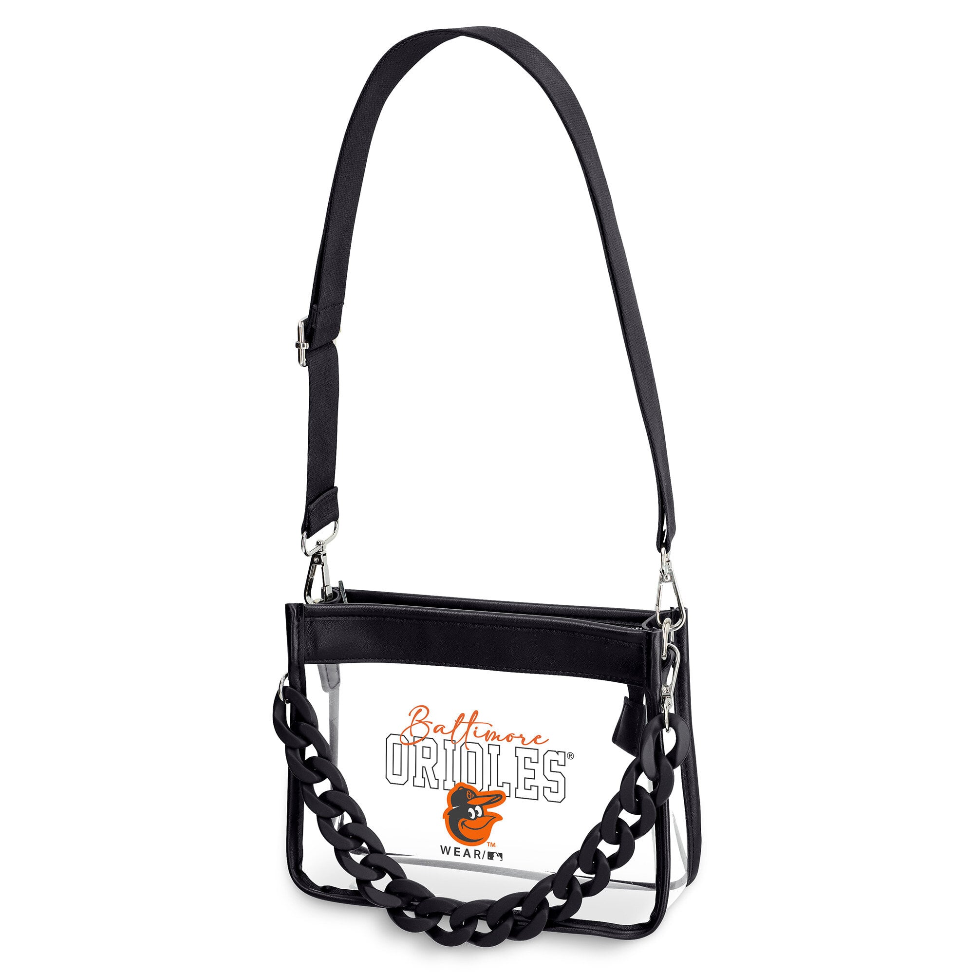 WEAR by Erin Andrews  Baltimore Orioles Plastic Chain Mini Crossbody Bag