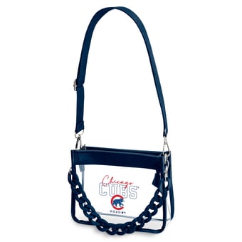 WEAR by Erin Andrews  Chicago Cubs Plastic Chain Mini Crossbody Bag
