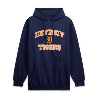 Men's Fanatics Navy Detroit Tigers Big & Tall Heart & Soul Hoodie