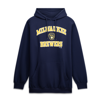 Men's Fanatics Navy Milwaukee Brewers Big & Tall Heart & Soul Hoodie
