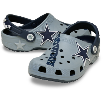 Toddler Crocs  Gray Dallas Cowboys Classic Clog