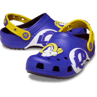 Youth Crocs  Royal Los Angeles Rams Classic Clog