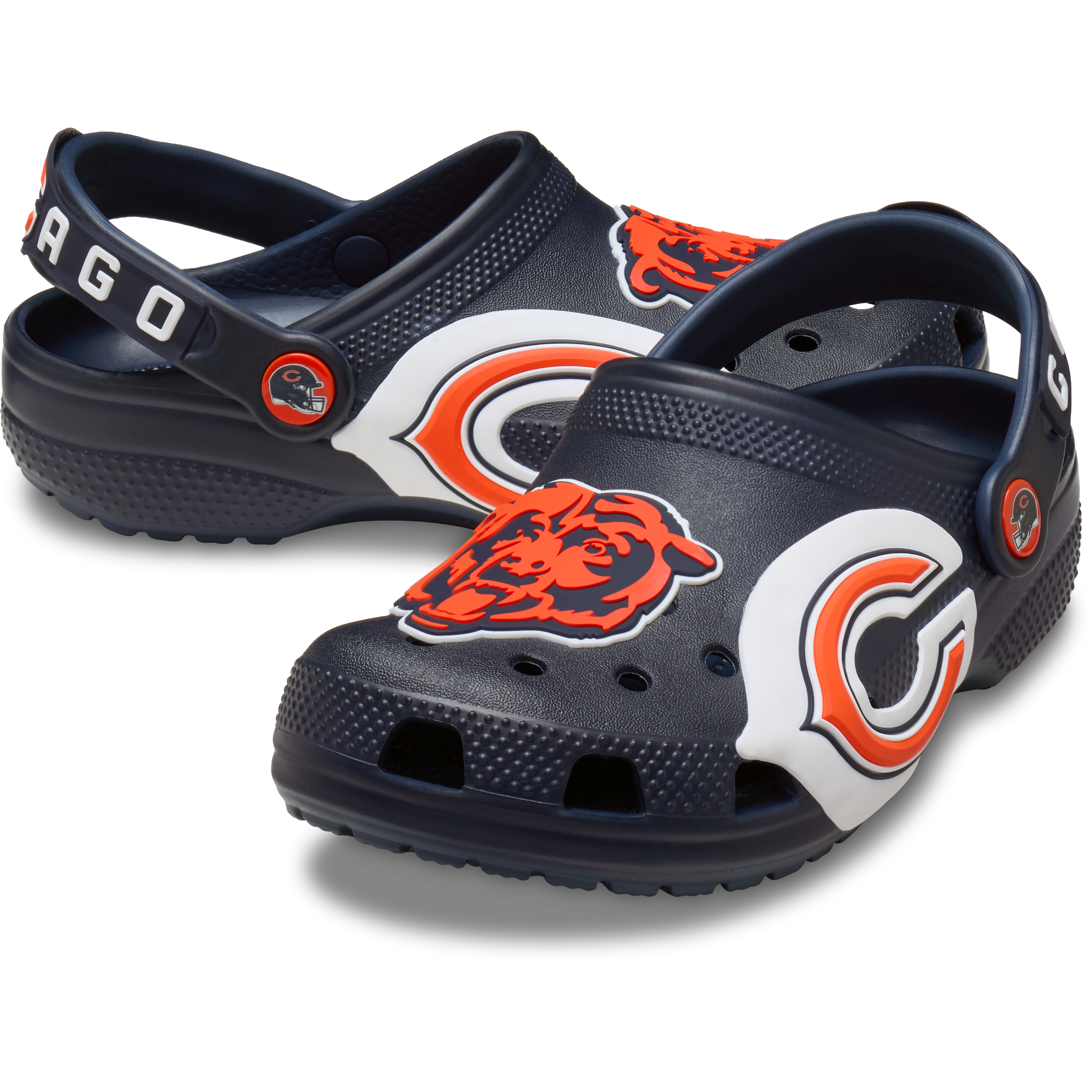 Youth Crocs  Navy Chicago Bears Classic Clog