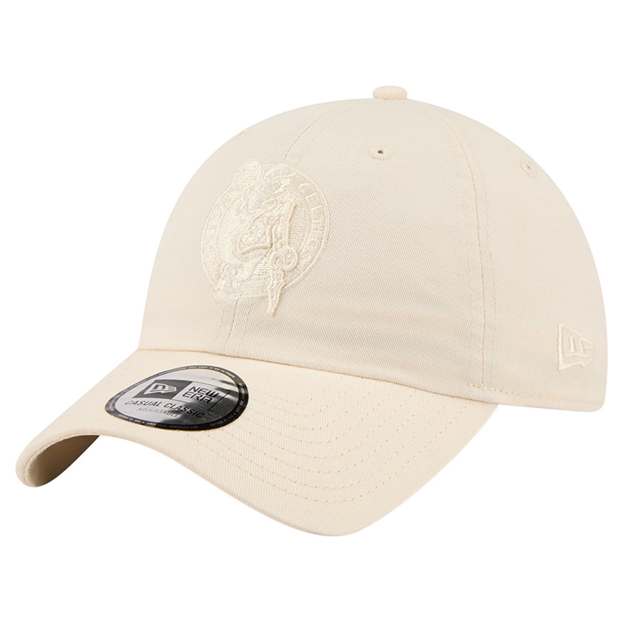 Men's New Era Cream Boston Celtics Color Pack Casual Classic Adjustable Hat