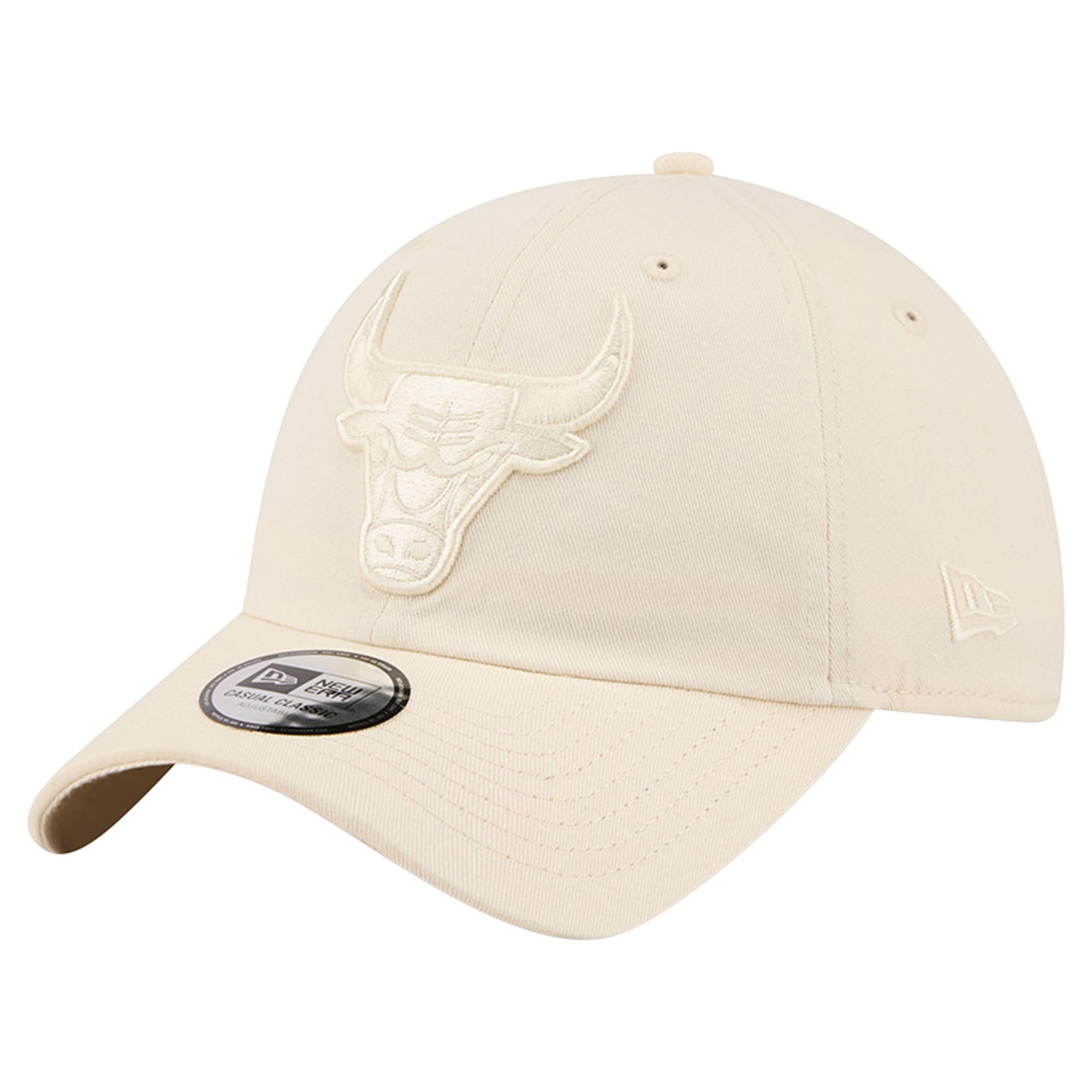 Men's New Era Cream Chicago Bulls Color Pack Casual Classic Adjustable Hat