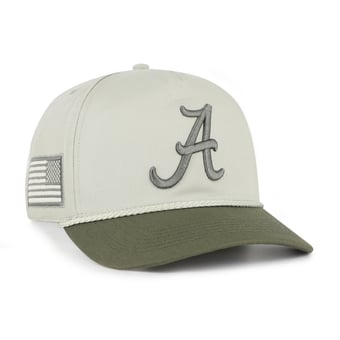 Men's '47 Light Green/Hunter Green Alabama Crimson Tide Operation Hat Trick Rope Hitch Adjustable Hat