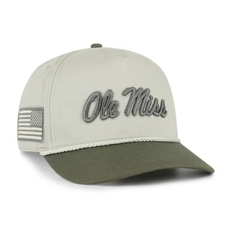 Men's '47 Light Green/Hunter Green Ole Miss Rebels Operation Hat Trick Rope Hitch Adjustable Hat