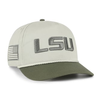 Men's '47 Light Green/Hunter Green LSU Tigers Operation Hat Trick Rope Hitch Adjustable Hat
