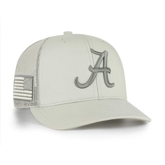 Men's '47 Stone Alabama Crimson Tide Operation Hat Trick Adjustable Trucker Hat