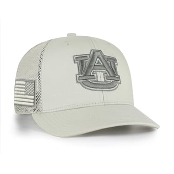 Men's '47 Stone Auburn Tigers Operation Hat Trick Adjustable Trucker Hat
