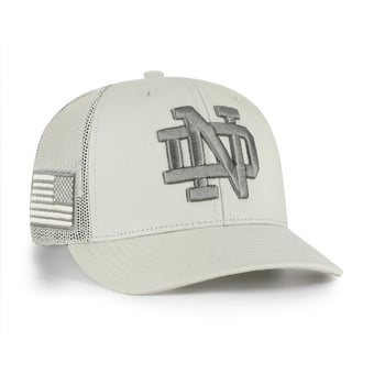 Men's '47 Stone Notre Dame Fighting Irish Operation Hat Trick Adjustable Trucker Hat